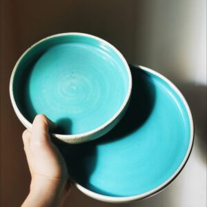 Platos azules